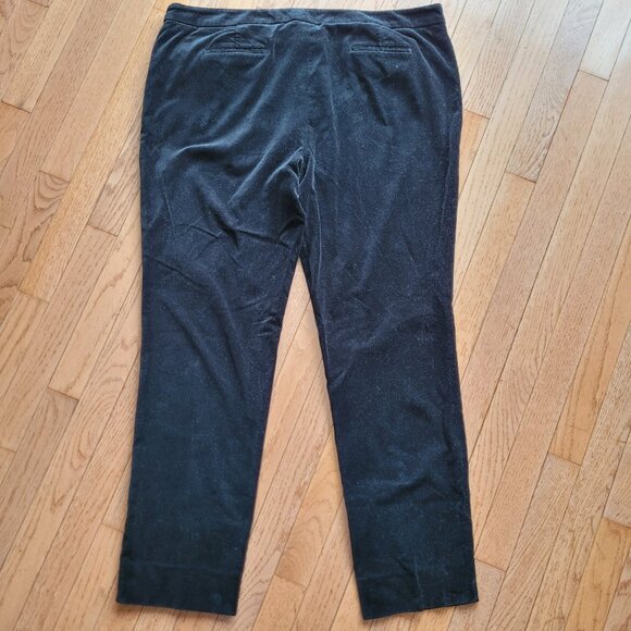 Brooks Brothers 346 Natalie Fit Black Velvet Pant 16 - Picture 5 of 14